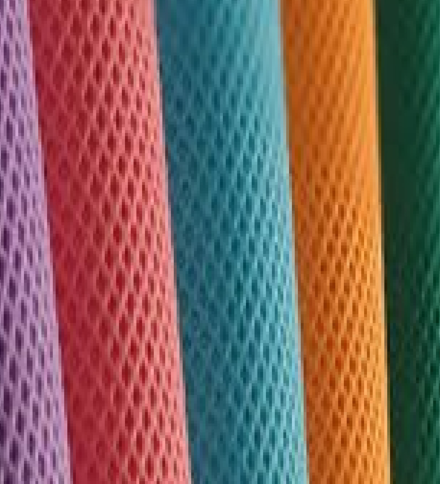 Colored spunbond nonwoven fabric rolls close-up