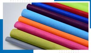 Colorful spunbond nonwoven fabric rolls