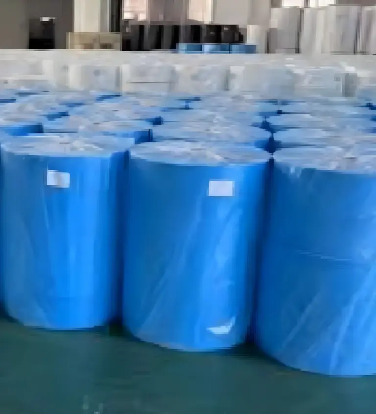 Blue nonwoven fabric rolls